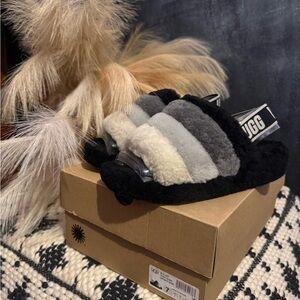 UGG Multicolor Fluffy Slippers
